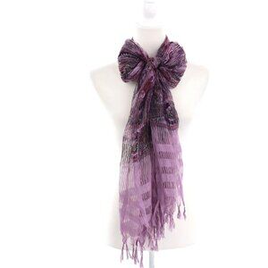 Sheer Shawl Wrap Scarf Purple Twee Coquette Boho Grannycore Versatile Eclectic